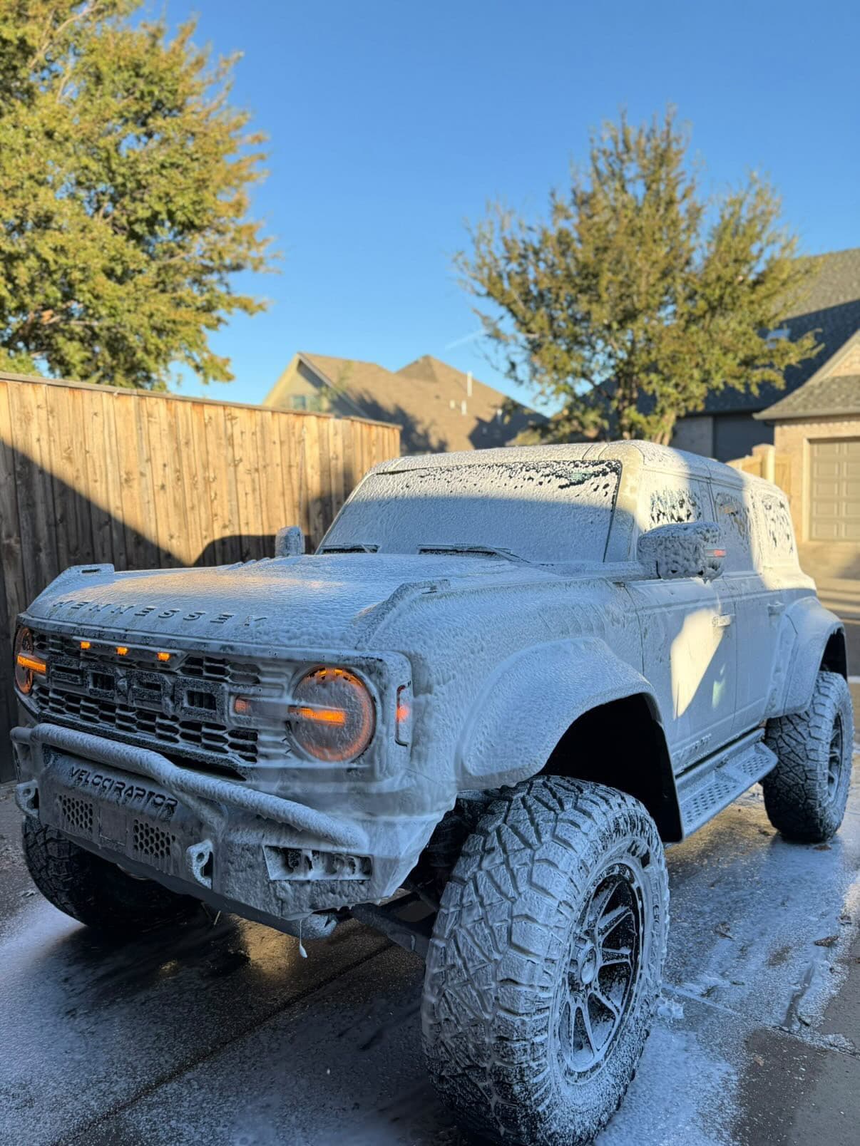 Hennessey Bronco during exterior wash